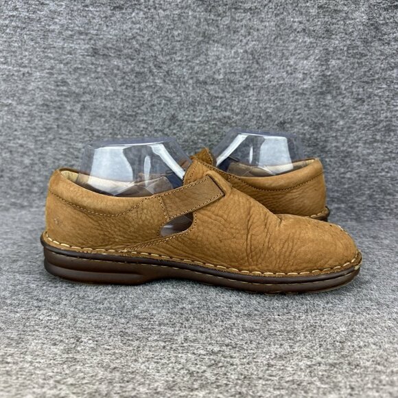 ✅Womens 9 Born Shoes Handcrafted Casual Buckle Loafer Comfort Brown Leather Flat - Picture 10 of 11